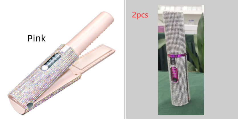 Brosse Lissante Électrique 2-en-1 USB – Lissage & Boucles Faciles