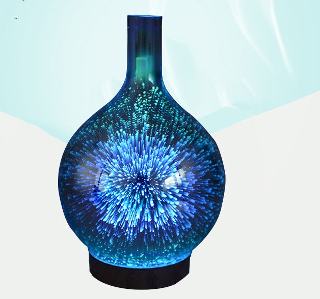 Diffuseur d'Arômes 3D en Verre – Humidificateur & Lampe Veilleuse Colorée