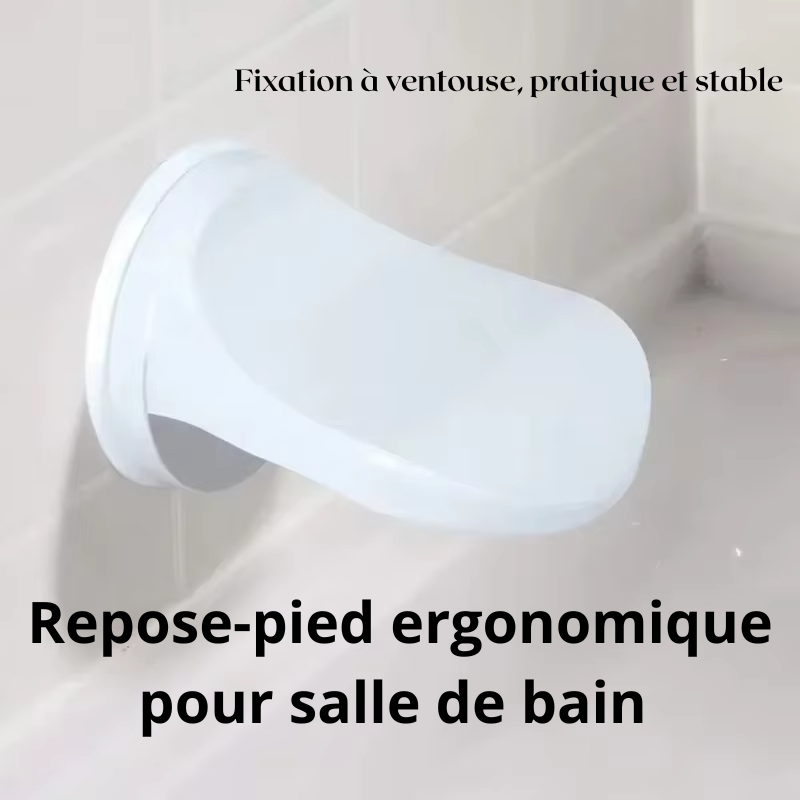 Accessoire de douche antidérapant – Support de pied pour un rasage facile et sûr