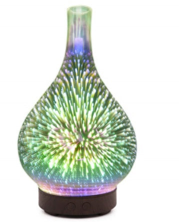 Diffuseur d'Arômes 3D en Verre – Humidificateur & Lampe Veilleuse Colorée