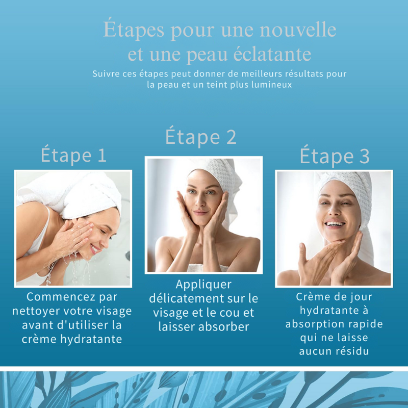 Crème Hydratante Visage à l'Acide Hyaluronique et Salicylique – Hydratation, Réduction des Cicatrices d’Acné et Anti-Âge – Crème de Jour Testée Dermatologiquement – Beauté Clean pour Tous Types de Peaux – 50 ml
