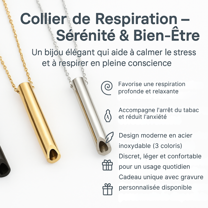 Collier Anti-Stress Personnalisé – Personalized Stress Relief Necklace