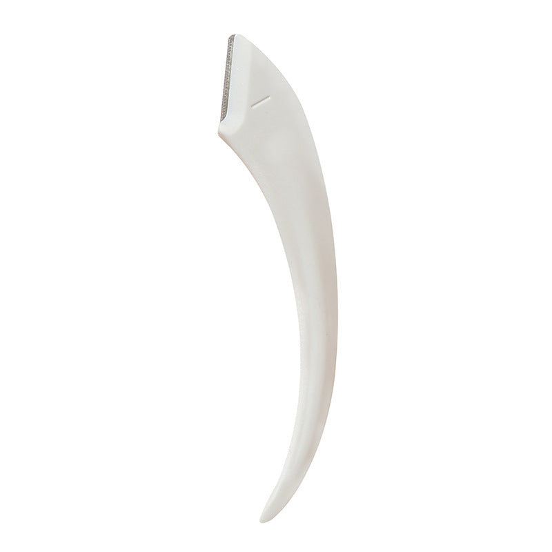 Couteau à Sourcils avec Peigne – Courbé en Forme de Lune
