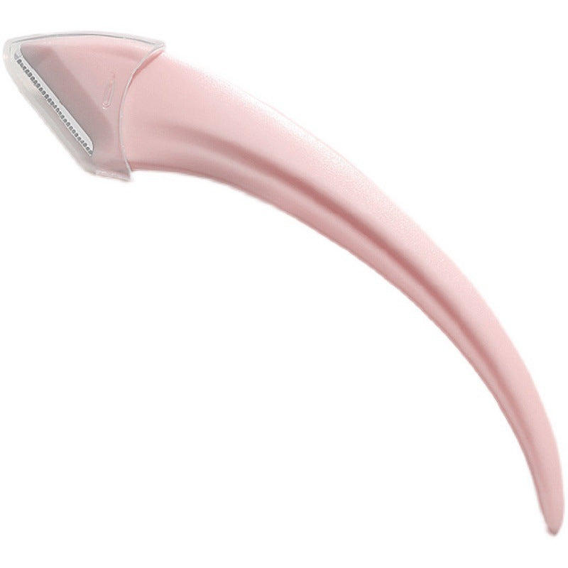 Couteau à Sourcils avec Peigne – Courbé en Forme de Lune