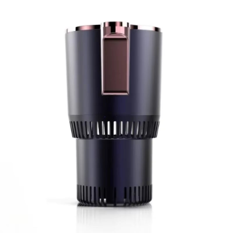 Smart Car 2-In-1 Hot and Cold Cup Drinks Holder Home Fast Refrigeration Cooling/Heating Mini Touch Screen Beverage Mug Drink Can