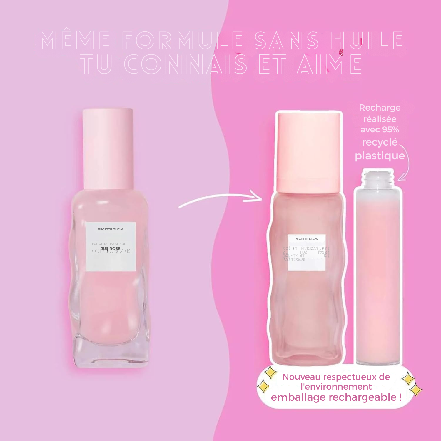 Gel Hydratant Visage Pink Juice – Pour Femmes, Hommes & Adolescents – Hydratation à l’Acide Hyaluronique, Éclat du Teint, Non Comédogène, Sans Huile, Soin Coréen Longue Durée pour Peaux Grasses (50 ml)