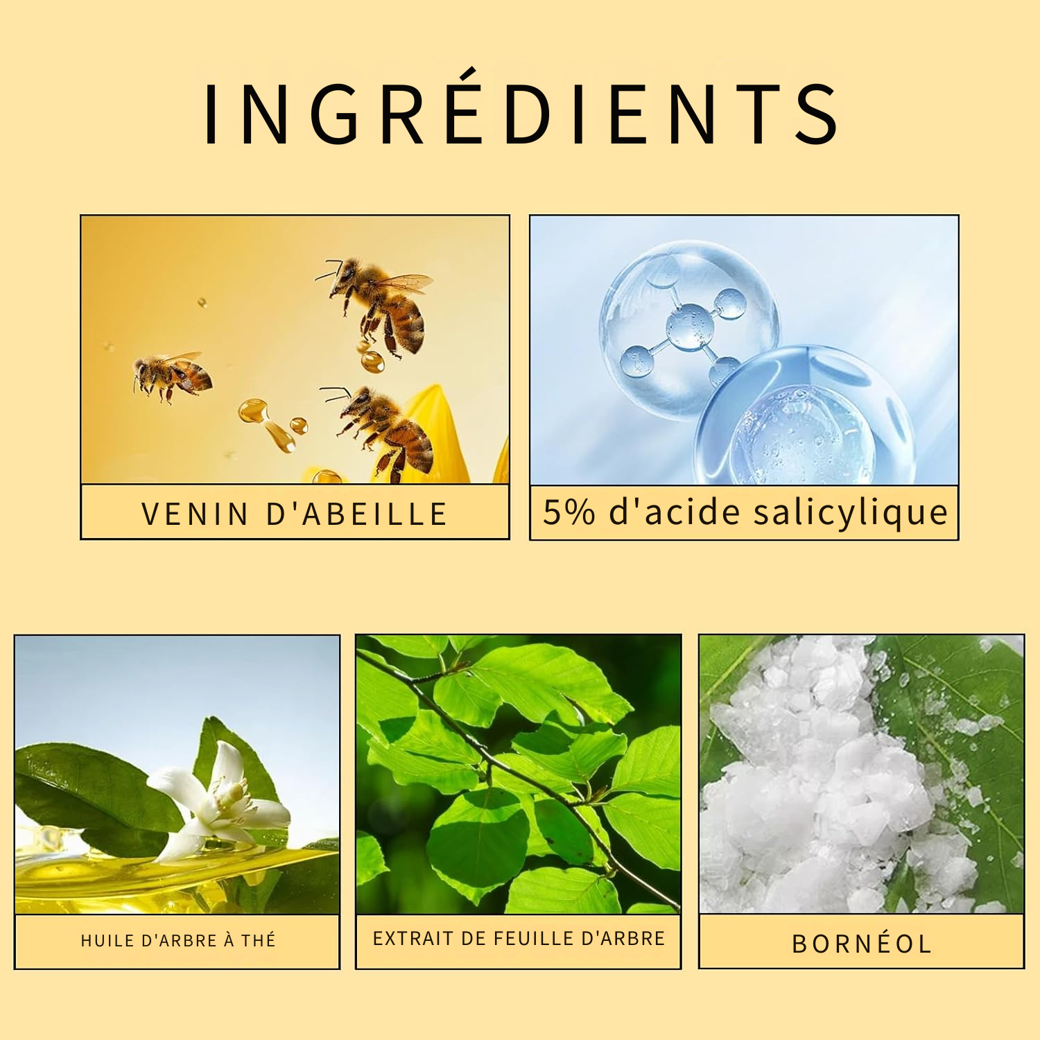 Lot de 2 Crèmes au Venin d’Abeille – Crème Réparatrice Naturelle – Hydratant Professionnel pour Tous Types de Peau