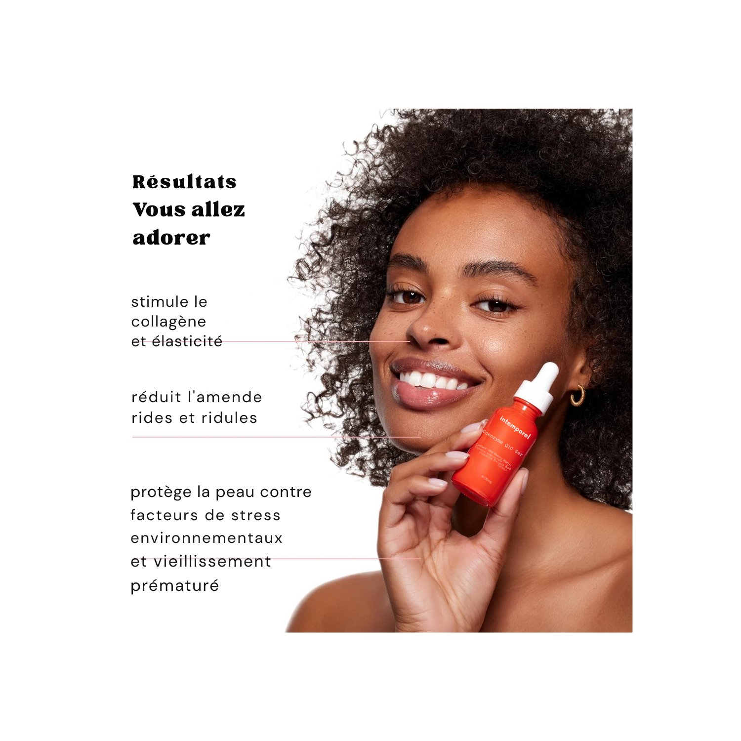 Sérum à la Coenzyme Q10 – Sérum de soin pour lisser la peau – Sans parfum – Coenzyme Q10ith Hyaluronic Acid - 1 Oz