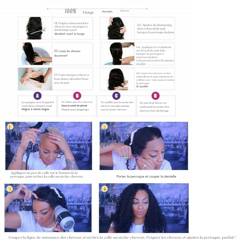 Perruque Lace Front en Cheveux Humains – Ondulation Body Wave