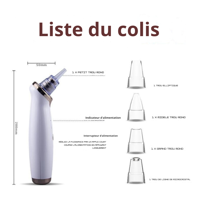 🌸 Aspirateur à Points Noirs Professionnel