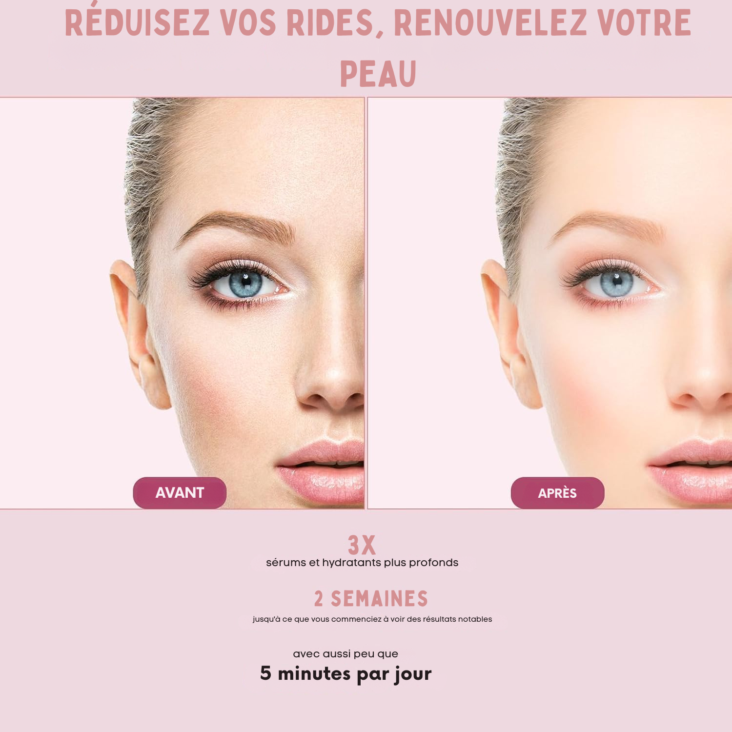 Appareil de Thérapie LED 6 en 1 pour le Visage et les Yeux – Soin Anti-Âge à Lumière Rouge et Massage Raffermissant