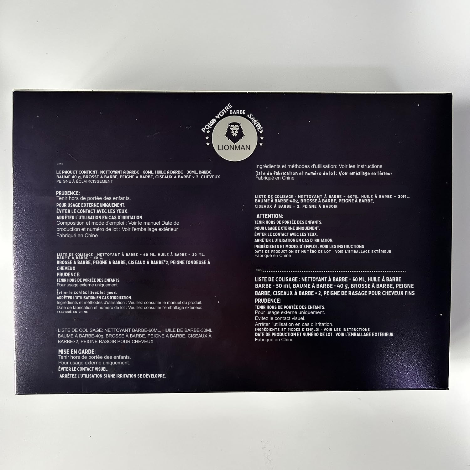 Coffret Cadeau Soin de Barbe pour Homme – Kit Complet Barbe & Moustache