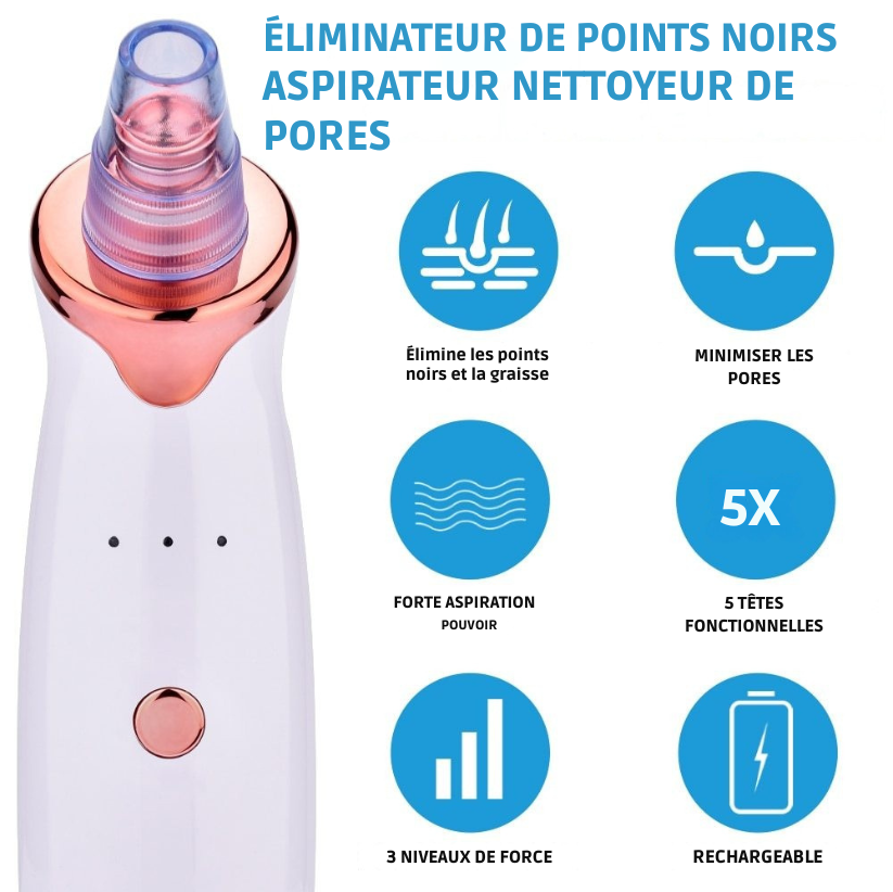 🌸 Aspirateur à Points Noirs Professionnel