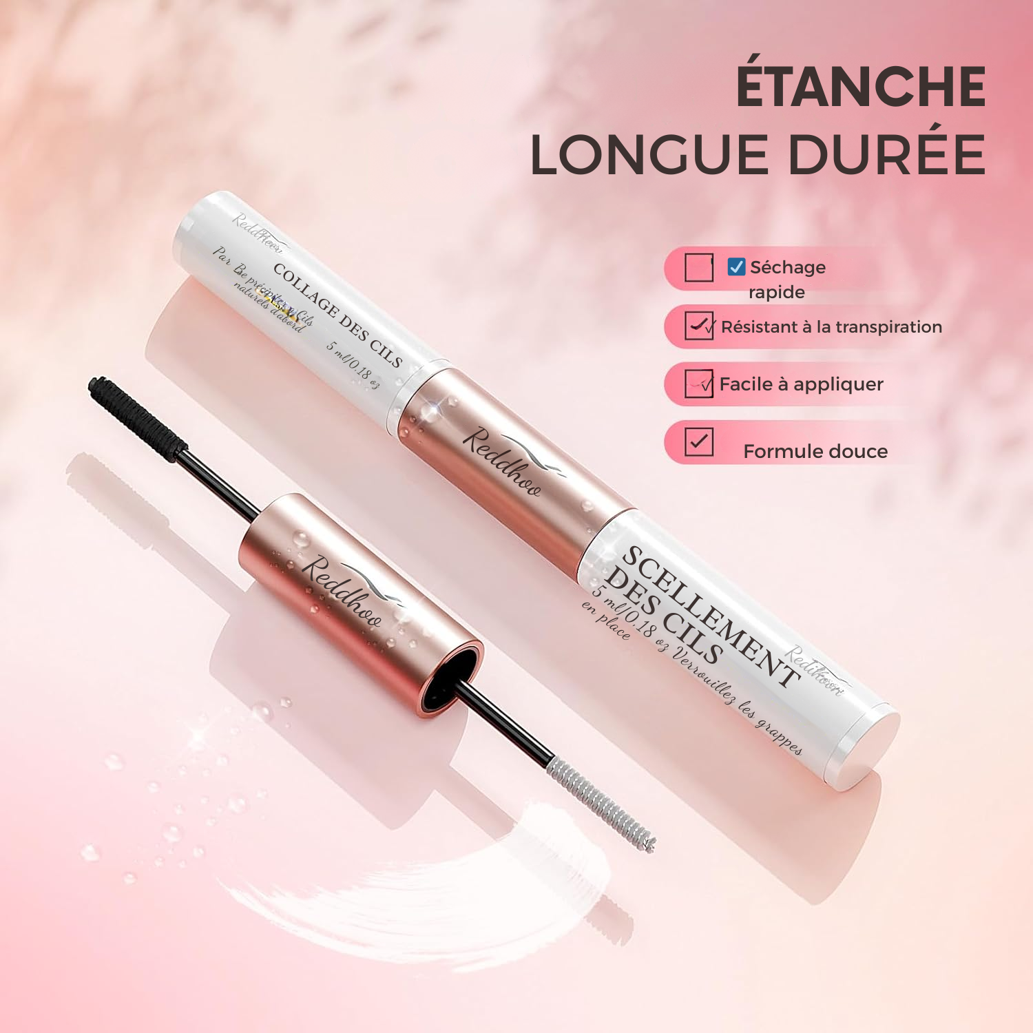 Kit Colle & Démaquillant pour Cils en Touffes – 2 Pièces Bond & Seal + Remover 5 ml