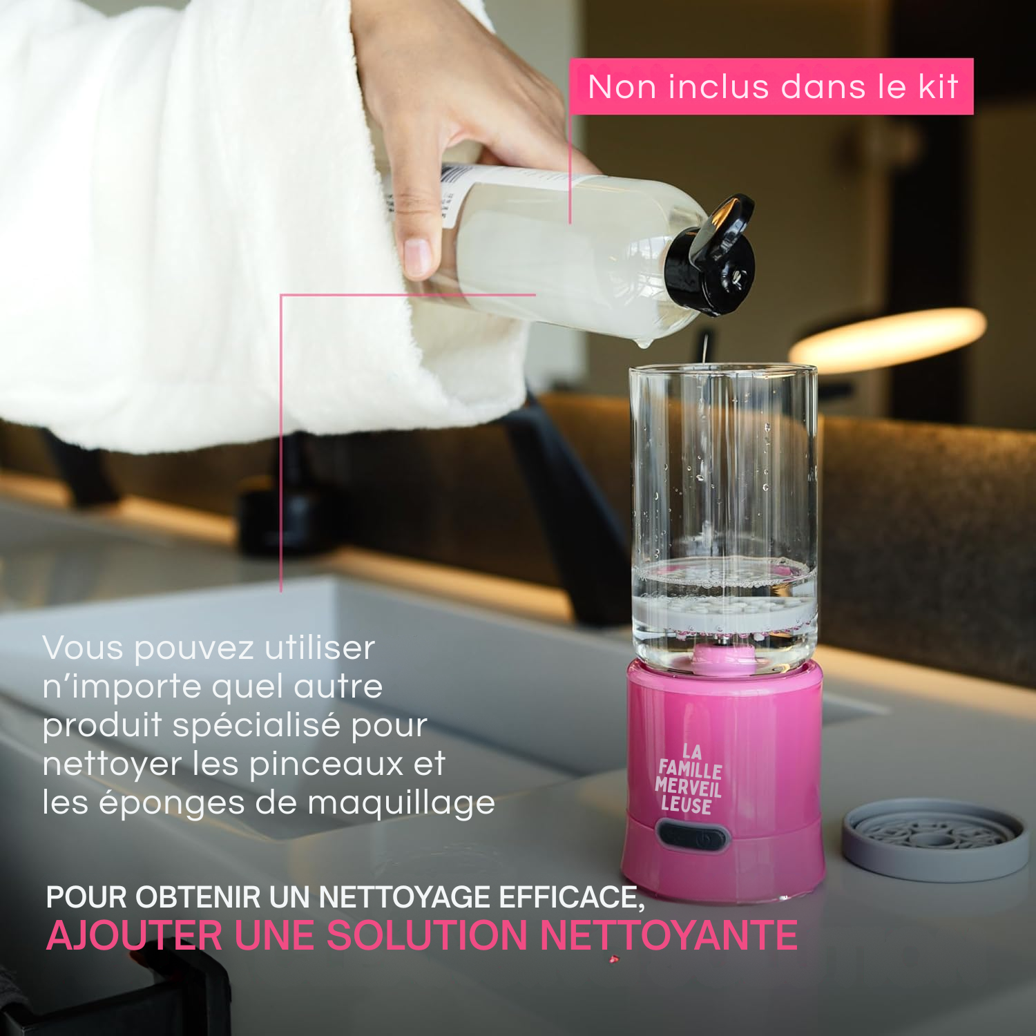 Nettoyeur Électrique 3-en-1 pour Pinceaux de Maquillage – Lave, Sèche et Range Automatiquement Pinceaux, Éponges et Accessoires