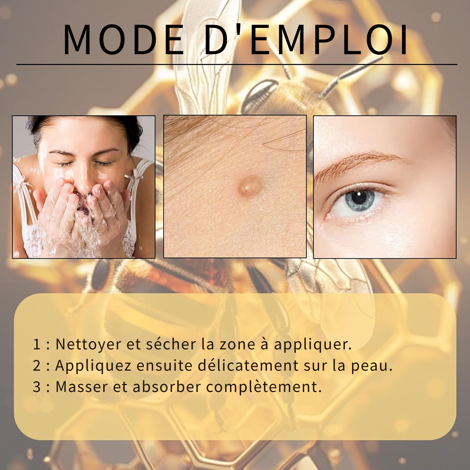 Lot de 2 Crèmes au Venin d’Abeille – Crème Réparatrice Naturelle – Hydratant Professionnel pour Tous Types de Peau