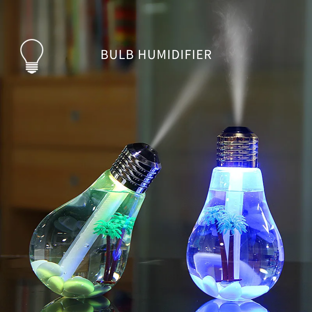 Mini Humidificateur LED Style Paysage – Brumisateur Silencieux USB avec Veilleuse Colorée