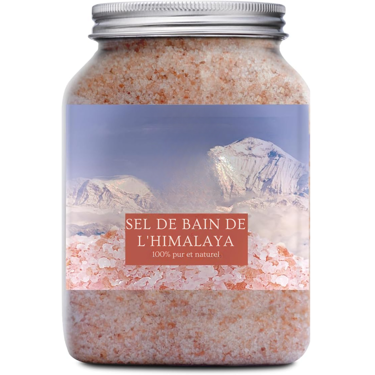 Sel Rose de l’Himalaya – 100 % Pur et Naturel – Cristaux de Sel 1300 g (46 oz)