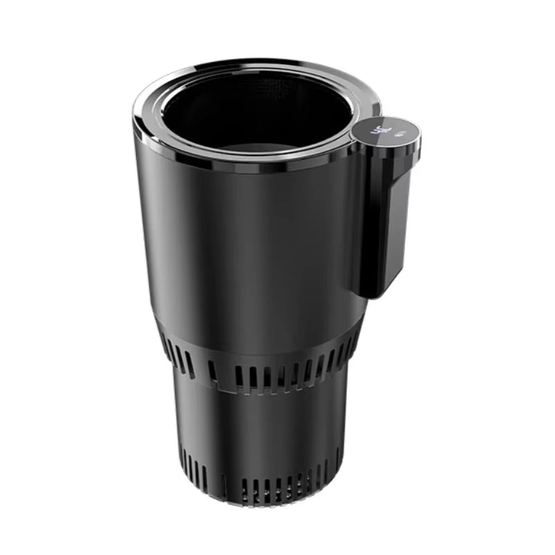 Smart Car 2-In-1 Hot and Cold Cup Drinks Holder Home Fast Refrigeration Cooling/Heating Mini Touch Screen Beverage Mug Drink Can