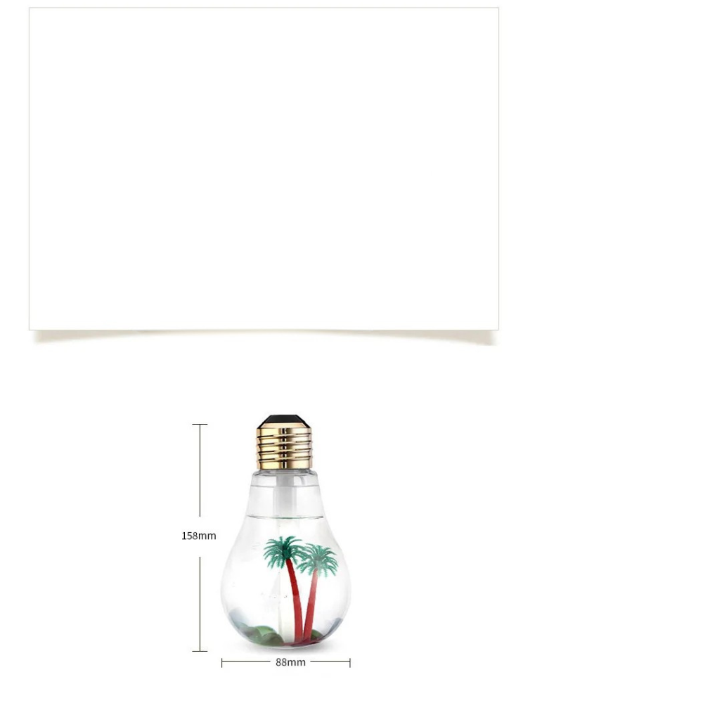 Mini Humidificateur LED Style Paysage – Brumisateur Silencieux USB avec Veilleuse Colorée