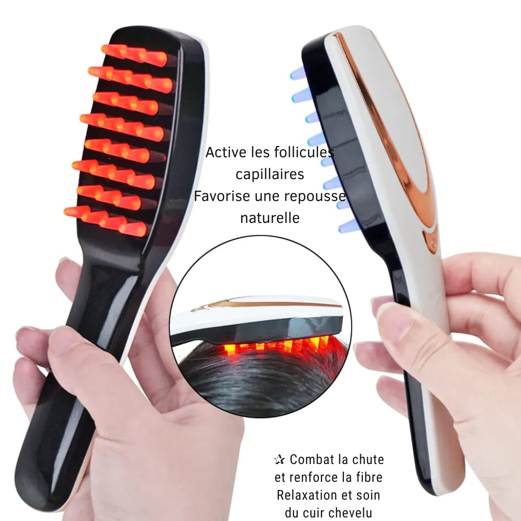 Peigne de Croissance Capillaire & Masseuse Cuir Chevelu