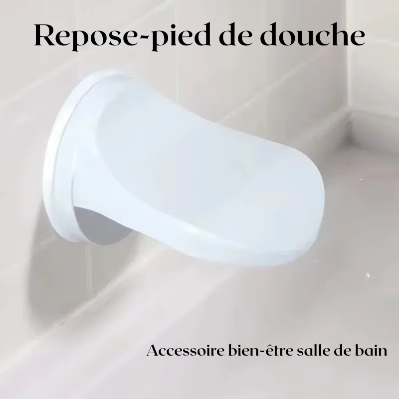 Accessoire de douche antidérapant – Support de pied pour un rasage facile et sûr