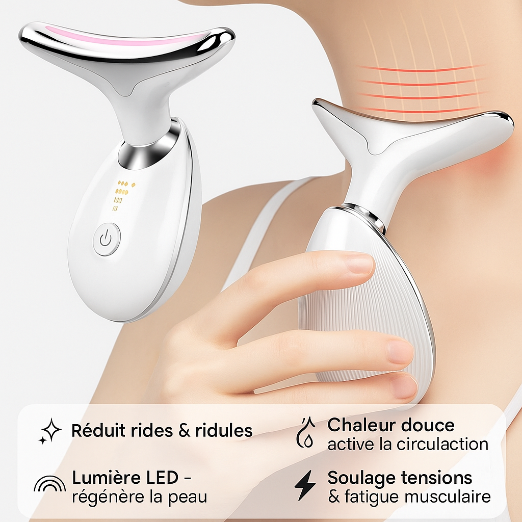 Appareil de Massage Visage & Cou – Anti-Rides & Raffermissant