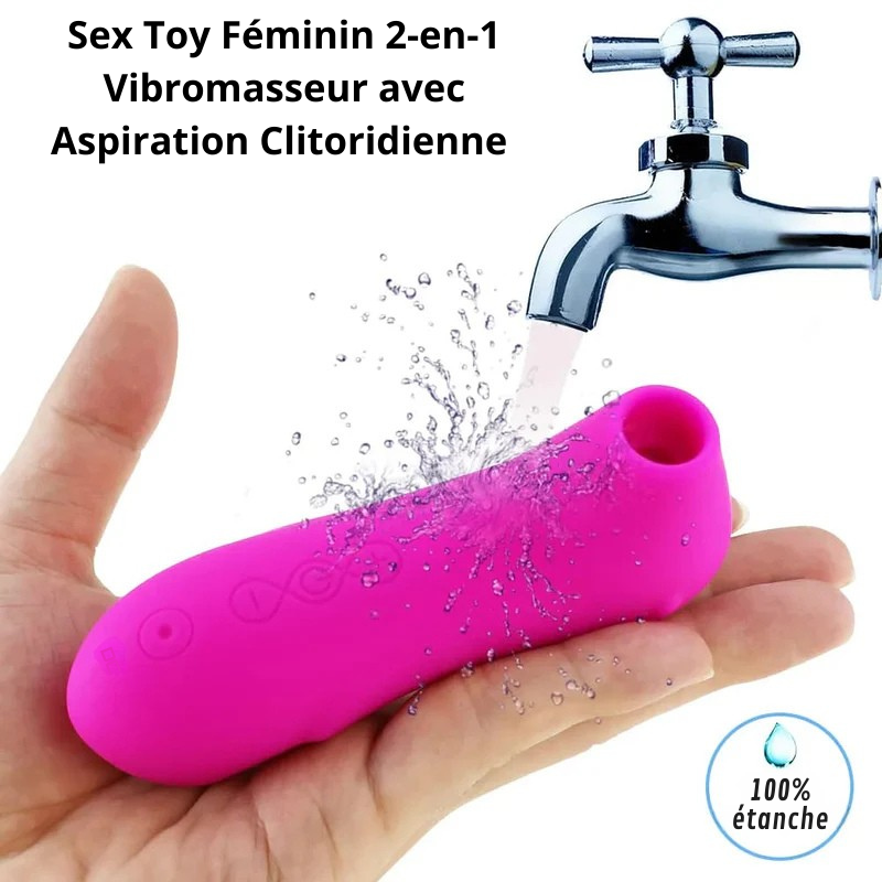 Vibromasseur Stimulateur Clitoridien avec Ventouse et Attache – Sex Toy Féminin