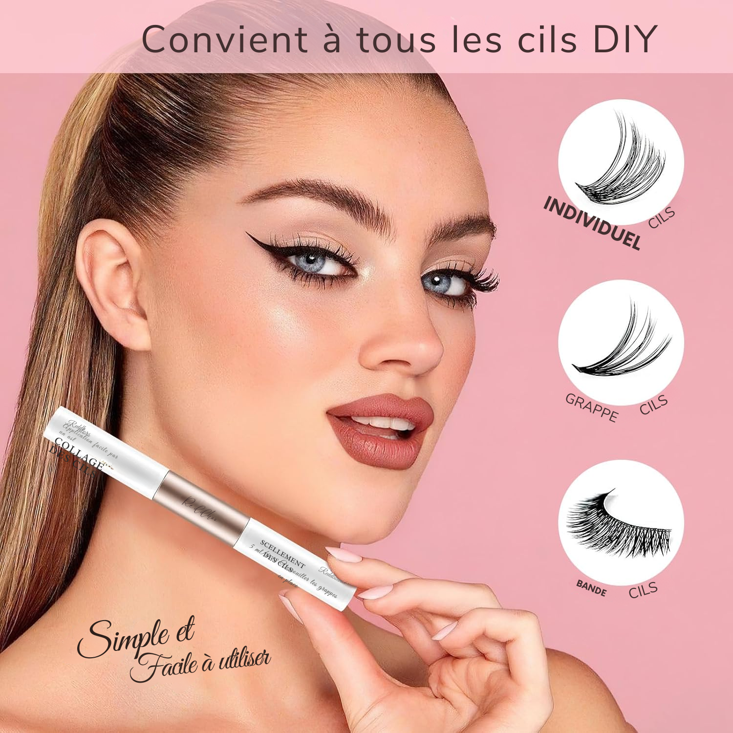 Kit Colle & Démaquillant pour Cils en Touffes – 2 Pièces Bond & Seal + Remover 5 ml