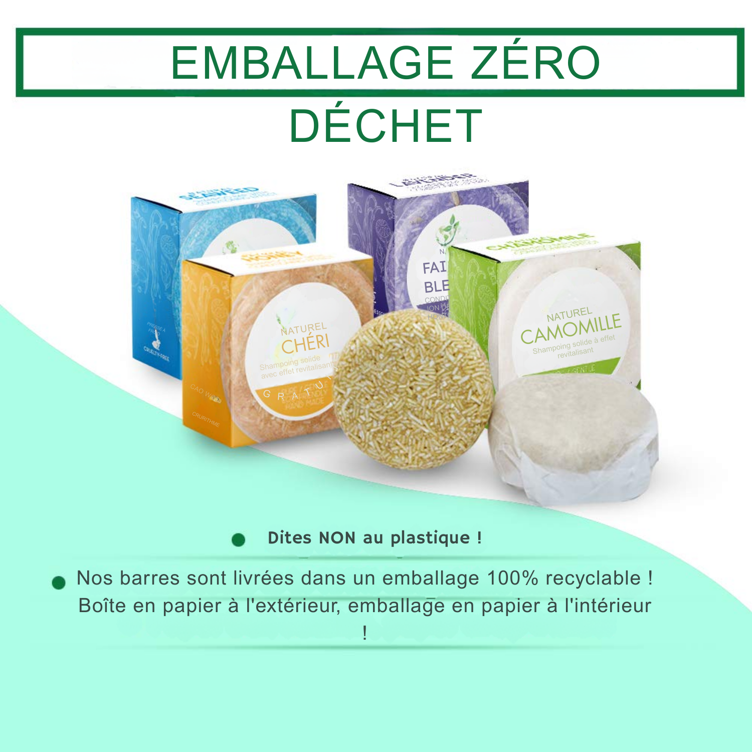 Shampooing Solide au Coco – Effet Après-Shampooing – 100 % Bio & Naturel – Zéro Déchet
