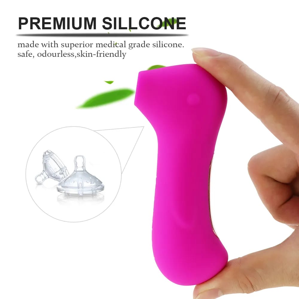 Vibromasseur Stimulateur Clitoridien avec Ventouse et Attache – Sex Toy Féminin