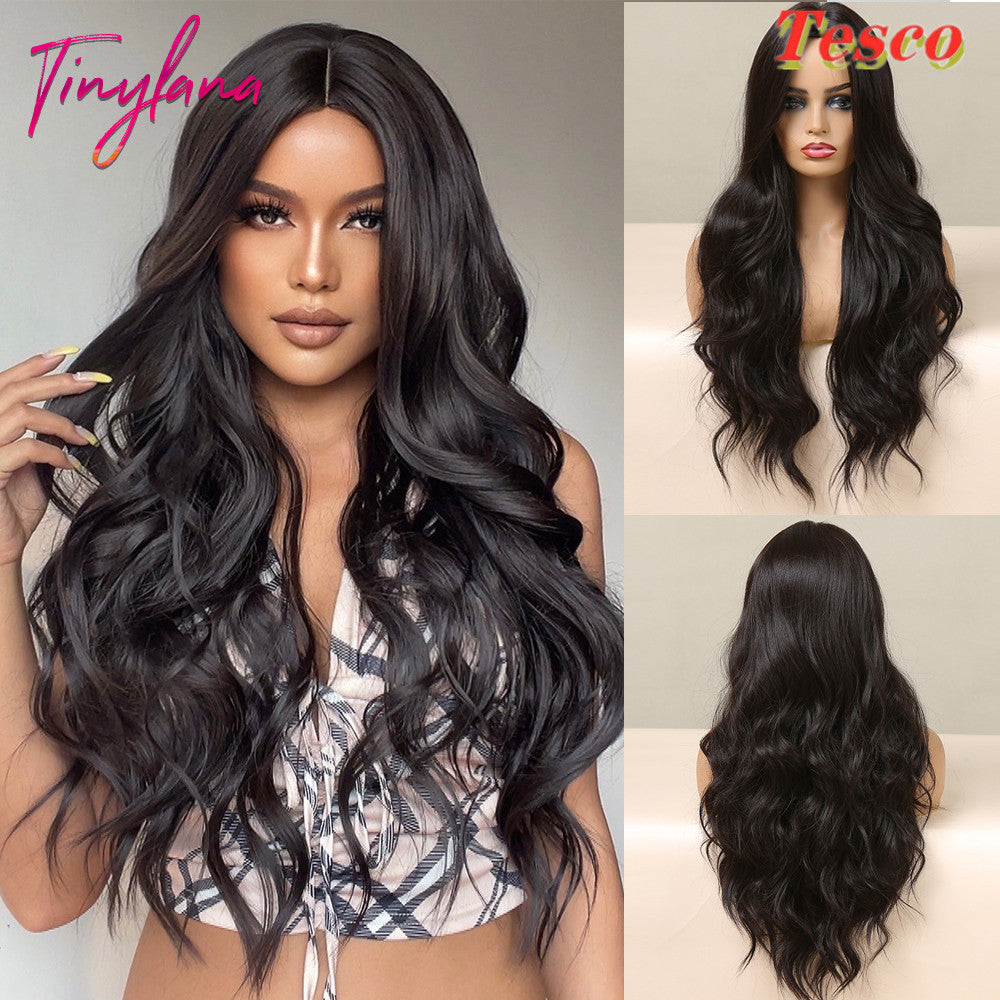 💖 Perruque Longue Bouclée – Style Doux & Élégant